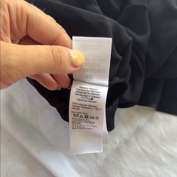 J Crew Collection Amber top in luster crepe Black - Picture 6 of 6